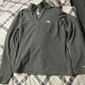 Women’s gray quarter zip sweater